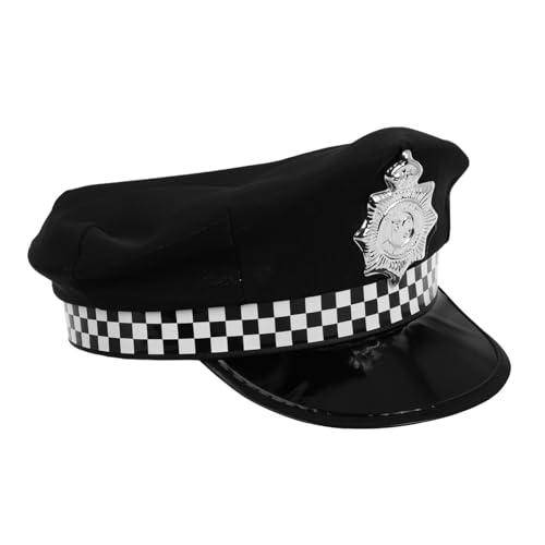 VALICLUD spielt Hut Polizeikostüm Damen Polizistenkostüm für Damen Polizeizubehör für Damen Polizistenhut Kostüm Damen Cop-Hut-Kostüm Polizeiausrüstung Wachhut Polyester Navy von VALICLUD