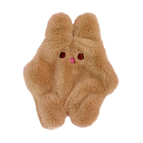 VALICLUD Mini-Handtasche Aus Hochwertigem Plüsch Kaninchen-Design Mit Reißverschluss Münztasche Geldbörse Für Frauen Und Mädchen Für Reisen Und Shopping Als Kosmetiktasche Verwendbar von VALICLUD