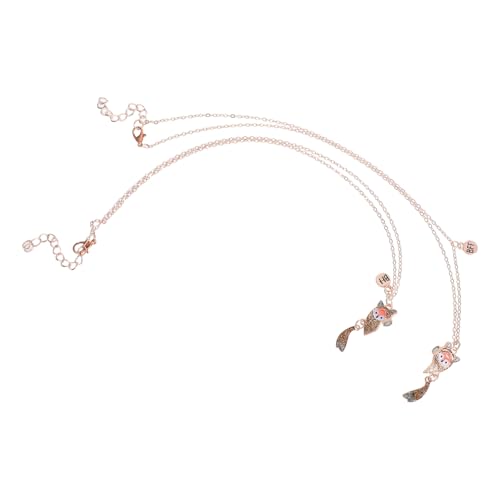 VALICLUD &Amp; Schmuck Für Magnetische Charms Tierform Freund – Friends Friends – Halskette Für Kleinkinder Fuchs Freundschaftsanhänger Legierung Cartoon Süßes Puzzle Pullover von VALICLUD