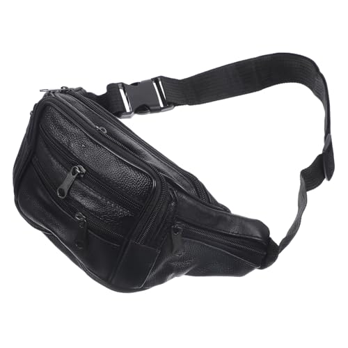 VALICLUD wasserdichte Gürteltasche für Herren Verstellbar Leichte Brusttasche Outdoor Sport Reise Umhängetasche für Smartphone und Wertsachen Schwarze Messenger Bauchtasche von VALICLUD