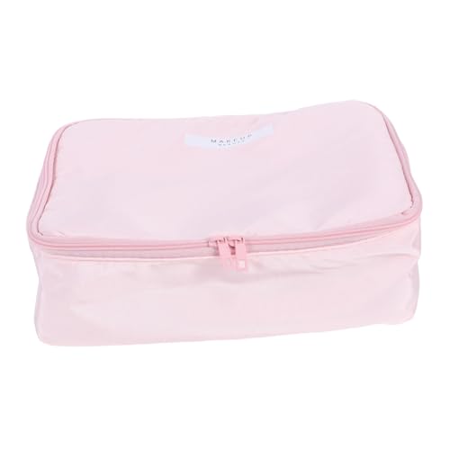 VALICLUD wasserdichte Kosmetiktasche Große Kapazität Tragbarer Reise Kulturbeutel mit Mehreren Fächern für Damen und Mädchen Rosa Praktischer Make Up Organizer für Effiziente Aufbewahrung von VALICLUD