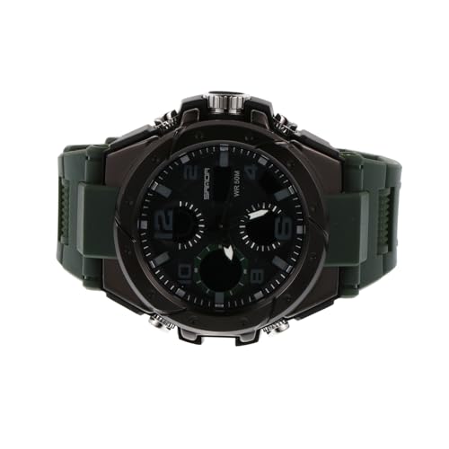 VALICLUD Herren Sportuhr Elektronische Quarzuhr Mit Led Display Multifunktionale Freizeit Armbanduhr Für Studenten Outdoor Aktivitäten Und Sport Leicht Ablesbares in Schwarz von VALICLUD