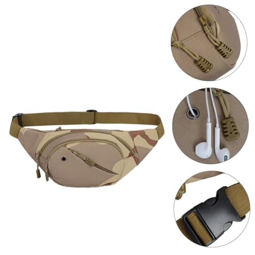 VALICLUD wasserdichte Sport Bauchtasche aus Strapazierfähigem Material mit Reißverschluss für Herren und Damen Verstellbar Leicht und Atmungsaktiv für Outdoor Wandern Camping und Reisen von VALICLUD