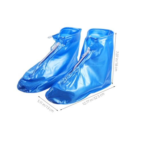 VALICLUD wasserdichte Wiederverwendbare Schuhüberzieher aus Robustem PVC mit Reißverschluss rutschfeste Überschuhe für Erwachsene Effektiver Regenschutz für Sportschuhe und Alltag von VALICLUD