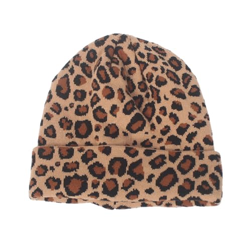 VALICLUDKamel Leopard Lady Wolle Gestrickte Hut Frau Warme Knit Mütze Mode Mütze Für Herbst Winter im Winter von VALICLUD