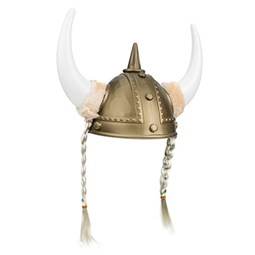 VALICLUD Wikingerhelm Für Erwachsene Ochsenhornhelm Mit Ornament Maskerade-kostümhut Cosplay-requisite Party-dekoration Leicht Und Langlebig von VALICLUD