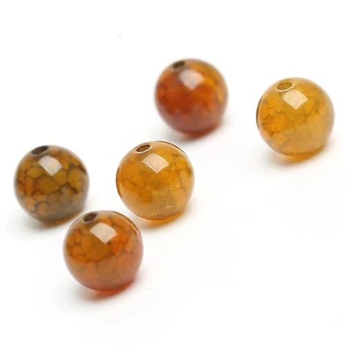 VALISS Exquisite handgefertigte Perlen, handgefertigtes Halskettenzubehör mit bunten halbfertigen Perlen, 6-20 mm (Stil : 3_16 mm, 10 Stück) von VALISS