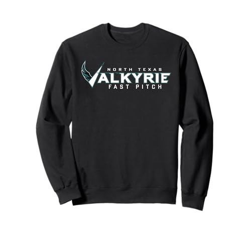 Valkyrie Softball-Teamlogo Softball Mama North Texas Blaugrün Sweatshirt von VALKYRIE TEES CO