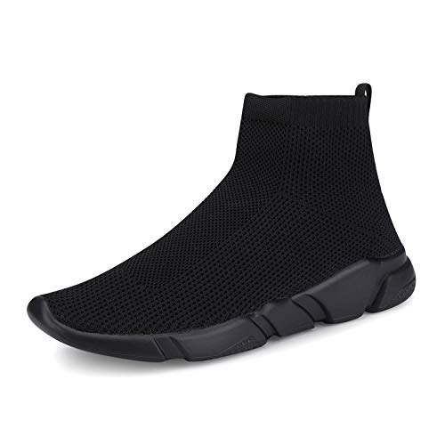 VAMJAM Herren Socken Sneaker Slip On Leicht Atmungsaktiv Bequem Mode Walking Schuhe, Schwarz 001, 39.5 EU von VAMJAM