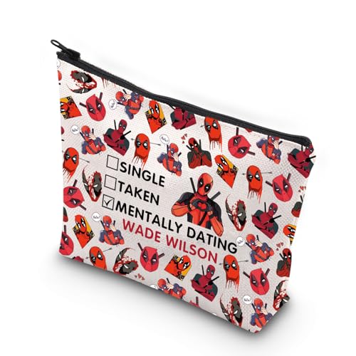 VAMSII Antihelden-Themen-Geschenk, inspirierende Reißverschlusstasche, Make-up-Tasche für Frauen und Freunde, Wade WLSON, Make-up-Tasche von VAMSII
