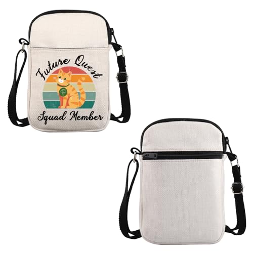VAMSII Bookish Cat Lover Gift Future Quest Squad Member Crossbody Bag Romantasy Reader Reading Travel Bookworm Merch, Future Quest Squad Member C VAMSII Bookish Cat Lover Gift Future Quest Squad Member Crossbody Bag Romantasy Reader Reading Travel Bookworm Merch, Future Quest Squad Member C von VAMSII