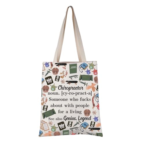 VAMSII Chiropraktiker Wertschätzungsgeschenk Chiropraktiker Definition Tragetasche Chiropraktiker Abschluss Handtasche Chiropraktiker Lebensgeschenk, Chiropraktiker Definition T, Classic von VAMSII