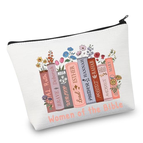 VAMSII Christliche Make-up-Tasche Frauen der Bibel Leser Bücherwurm Geschenk für Buchliebhaber Glauben Religiöse Geschenke (Bibel Make-up-Tasche) von VAMSII