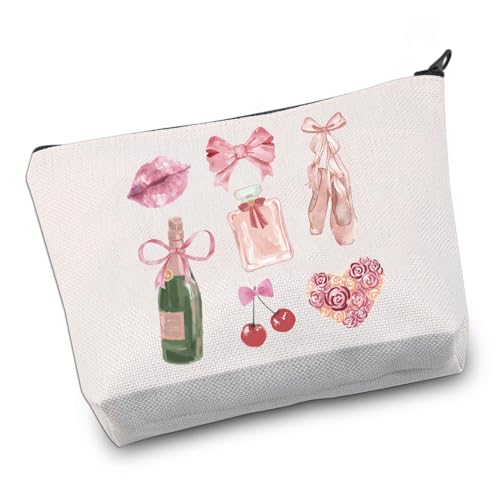 VAMSII Cocktail-Kokett-Geschenk, Cocktail-Liebhaber, Make-up-Tasche, Cocktail-Mädchen, Club-Geschenke, rosa Schleife, Geschenk für Frauen, Cocktailschleife, Modern von VAMSII