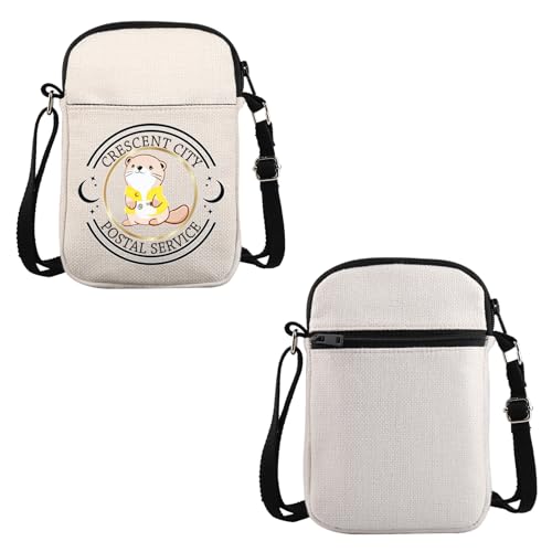 VAMSII Fantasy Reader Geschenk Otter Postdienst Crossbody Bag Romance Bookish Travel Bag Book Fan Geschenk, Otter Postdienst C VAMSII Fantasy Reader Geschenk Otter Postdienst Crossbody Bag Romance Bookish Travel Bag Book Fan Geschenk, Otter Postdienst C von VAMSII