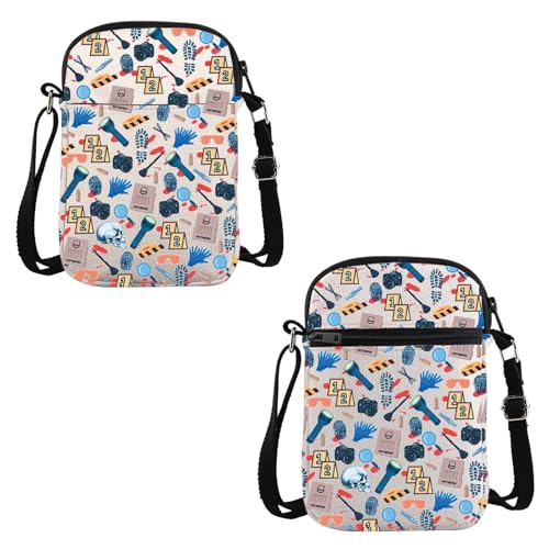 VAMSII Forensic Scientist Geschenk Forensics Design Crossbody Bag Death Investigator Reisetasche Kriminologe Geschenk, Forensics Design C von VAMSII