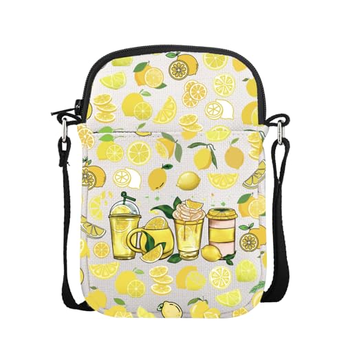 VAMSII Lemons Lover Gifts Umhängetasche mit Zitronen-Motiv, Geschenk für Früchte, Zitronen, Früchte, Geschenk, Uslemoncrossbody VAMSII Lemons Lover Gifts Umhängetasche mit Zitronen-Motiv, Geschenk für Früchte, Zitronen, Früchte, Geschenk, Uslemoncrossbody von VAMSII