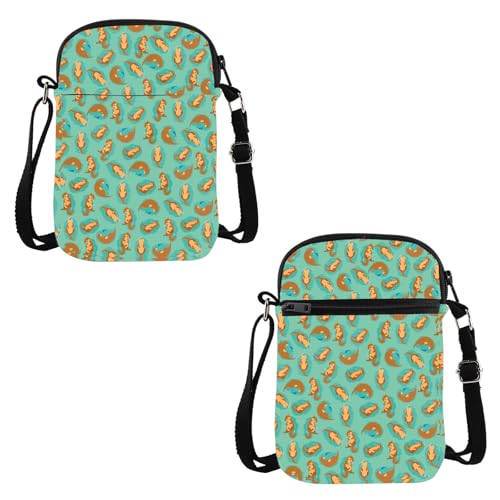 VAMSII Otter Lover Gift Otter Design Crossbody Bag Otter Fan Travel Bag Zoo Lover Zookeeper Gift, Otter Design C VAMSII Otter Lover Gift Otter Design Crossbody Bag Otter Fan Travel Bag Zoo Lover Zookeeper Gift, Otter Design C von VAMSII