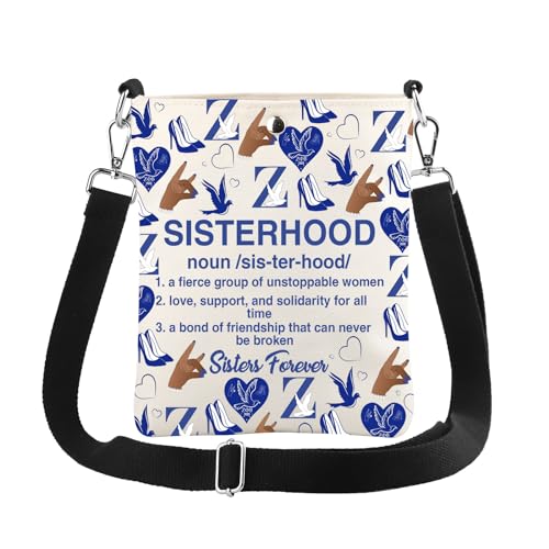 VAMSII Sorority Gift for Women 1920 Finer Women Crossbody Bag Sorority Big Sister Gift Sisterhood Gift for Her, Finer Women Pouch von VAMSII