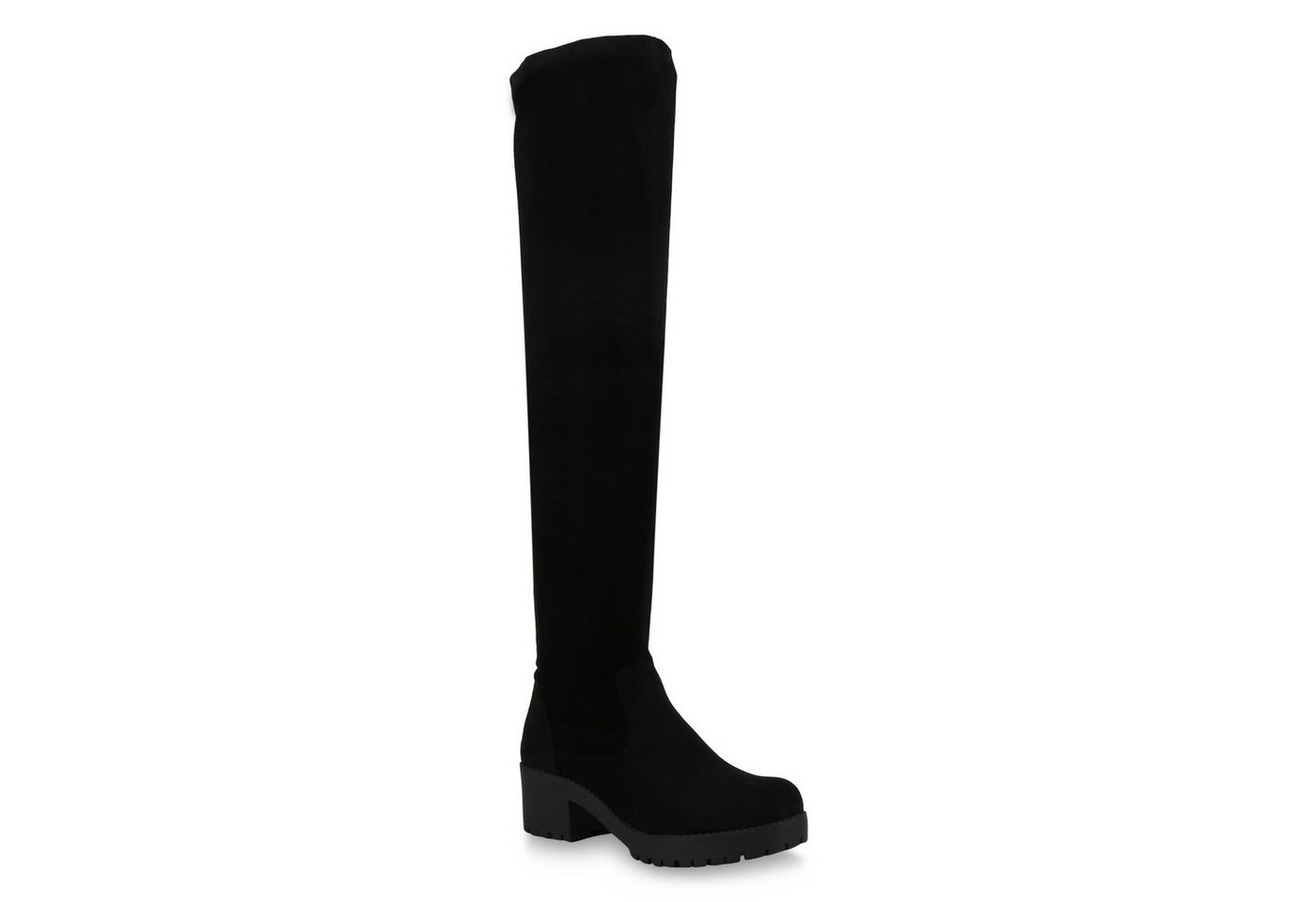 VAN HILL 823456 Overkneestiefel Damen Stiefel Overknees Leicht Gefütterte Boots Plateau Vorne VAN HILL 823456 Overkneestiefel Damen Stiefel Overknees Leicht Gefütterte Boots Plateau Vorne von VAN HILL