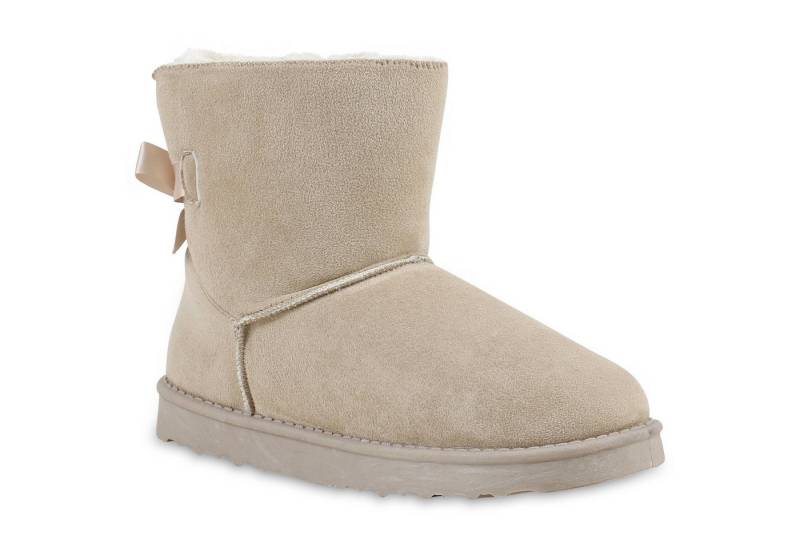 VAN HILL 824965 Schlupfboots Schlupfstiefel Damen Zierperlen Stiefel Stiefeletten Warm Gefüttert von VAN HILL