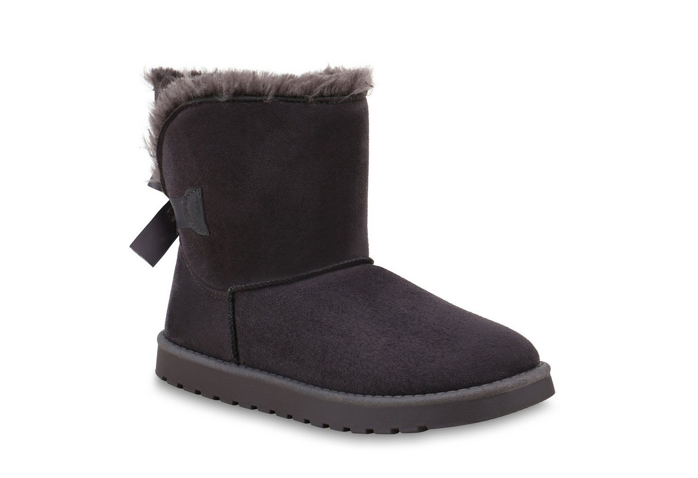 VAN HILL 824965 Schlupfboots Damen Stiefeletten Schlupfstiefel Warm Gefütterte Winter Boots von VAN HILL