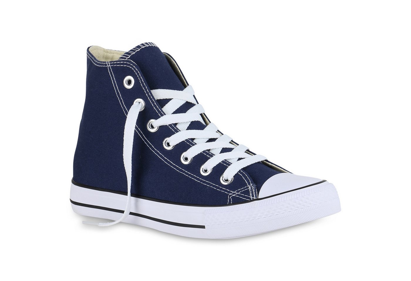 VAN HILL 826092 Sneaker Herren Sneaker High Canvas Turnschuhe Schnürer Freizeitschuhe von VAN HILL