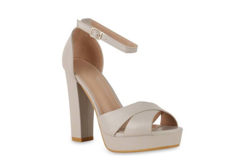 VAN HILL 830742 Plateausandaletten Damen Plateau Sandaletten Blockabsatz Party High Heels VAN HILL 830742 Plateausandaletten Damen Plateau Sandaletten Blockabsatz Party High Heels von VAN HILL