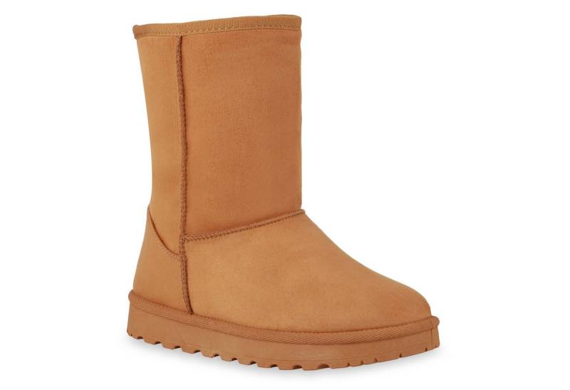 VAN HILL 836446 Schlupfboots Damen Warm Gefütterte Schlupfstiefeletten Profil-Sohle von VAN HILL