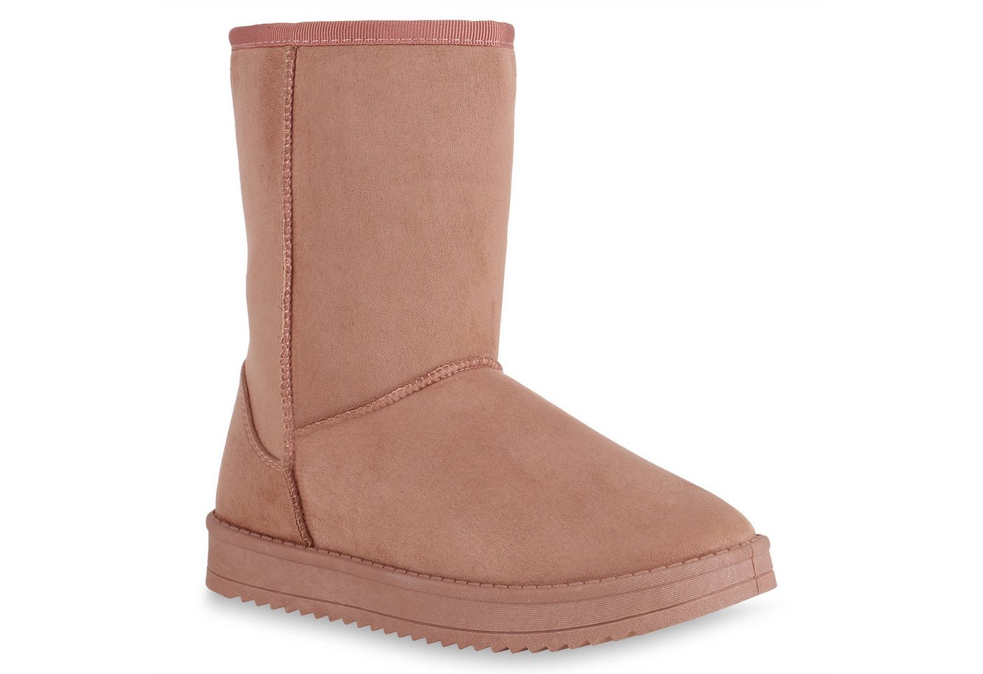 VAN HILL 836446 Schlupfboots Damen Schlupfstiefel Warm Gefütterte Stiefel Winter Plateau Boots von VAN HILL