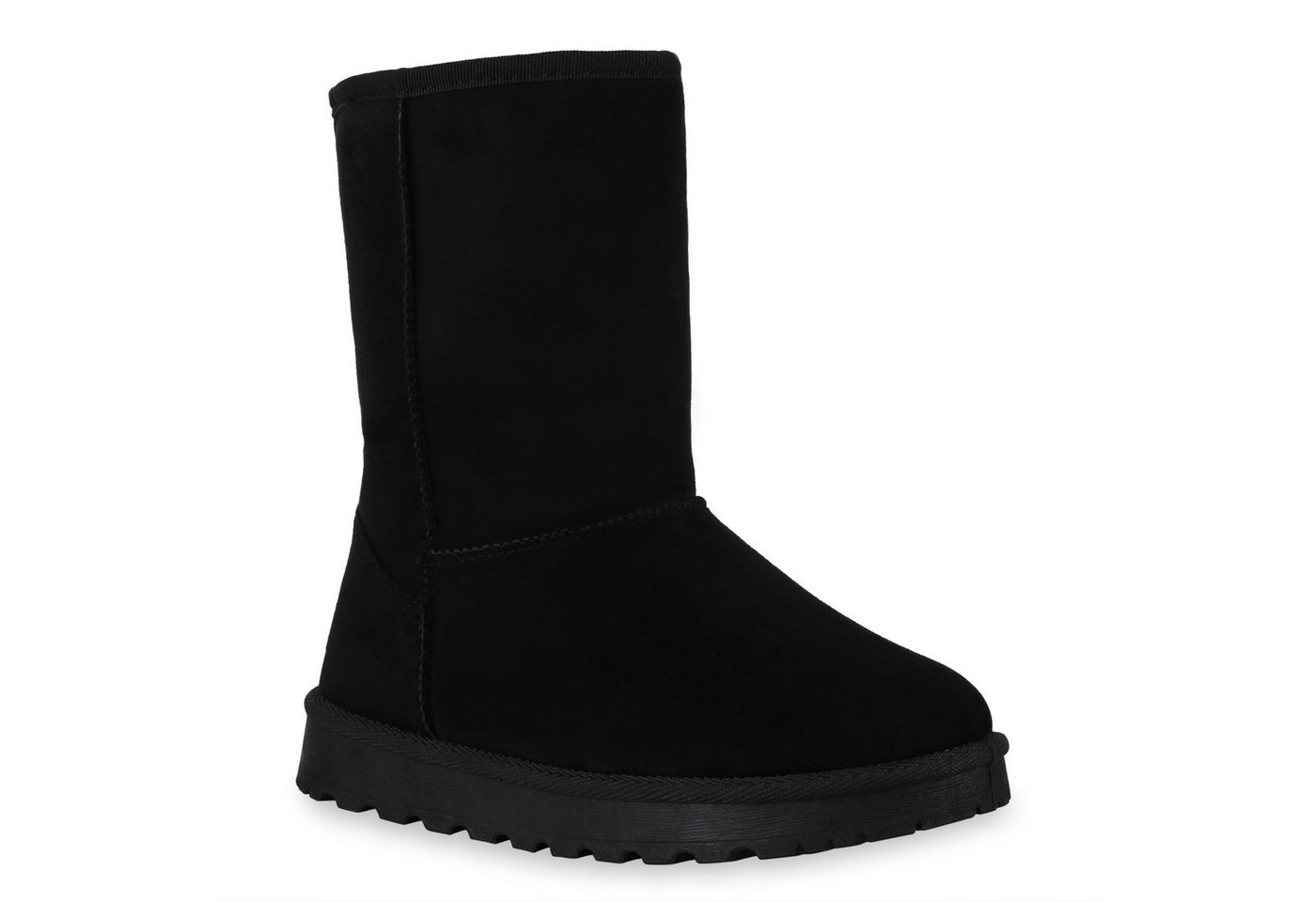 VAN HILL 836446 Schlupfboots Damen Warm Gefütterte Schlupfstiefeletten Profil-Sohle von VAN HILL