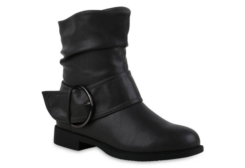 VAN HILL 837602 Schlupfboots Damen Leicht Gefütterte Schlupfstiefeletten Schnallen von VAN HILL