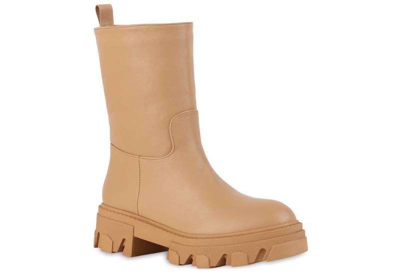 VAN HILL 837805 Plateaustiefel Profil-Sohle von VAN HILL