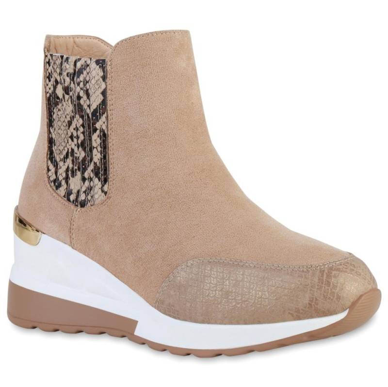 VAN HILL 837926 Wedgesneaker Damen Sneaker Wedges Prints Plateau Vorne Profil-Sohle VAN HILL 837926 Wedgesneaker Damen Sneaker Wedges Prints Plateau Vorne Profil-Sohle von VAN HILL