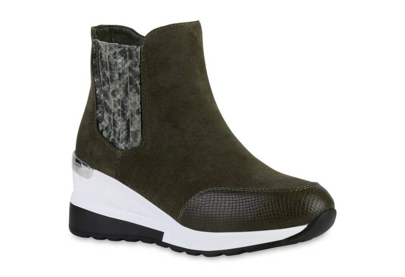 VAN HILL 837926 Wedgesneaker Damen Sneaker Wedges Prints Plateau Vorne Profil-Sohle VAN HILL 837926 Wedgesneaker Damen Sneaker Wedges Prints Plateau Vorne Profil-Sohle von VAN HILL