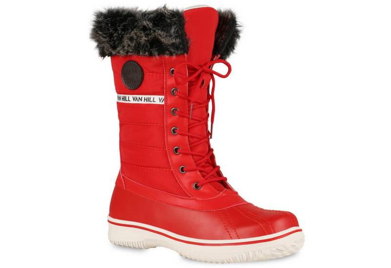 VAN HILL 838030 Winterstiefel Warm Gefütterte Damen Stiefeletten Winterboots Stiefel von VAN HILL