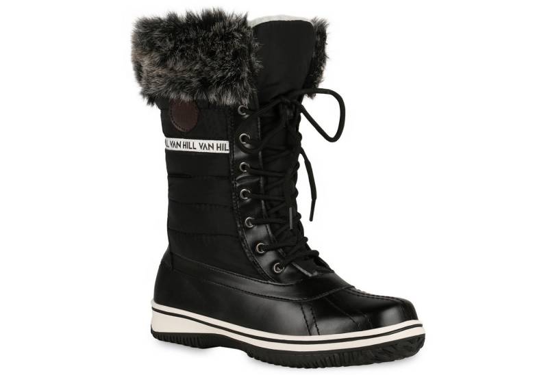VAN HILL 838030 Winterstiefel Warm Gefütterte Damen Stiefeletten Winterboots Stiefel von VAN HILL