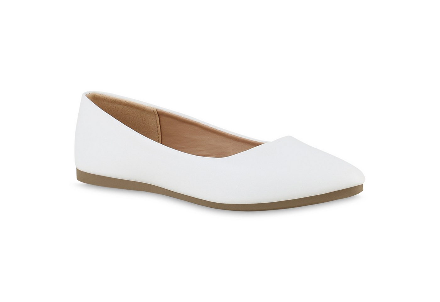 VAN HILL 840124 Ballerina Damen Klassische Ballerinas Slippers Basic Schlupf- von VAN HILL