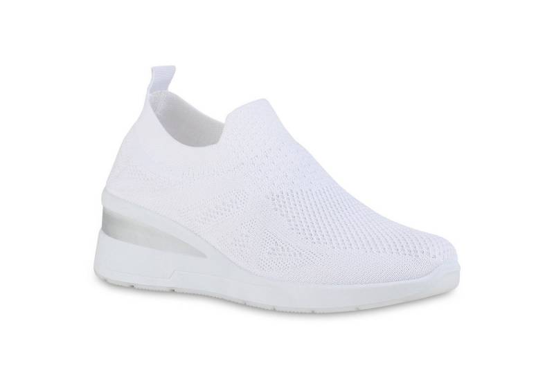 VAN HILL 840165 Wedgesneaker Damen Sneaker Wedges Keilabsatz Strick Profil-Sohle Stoff- VAN HILL 840165 Wedgesneaker Damen Sneaker Wedges Keilabsatz Strick Profil-Sohle Stoff- von VAN HILL