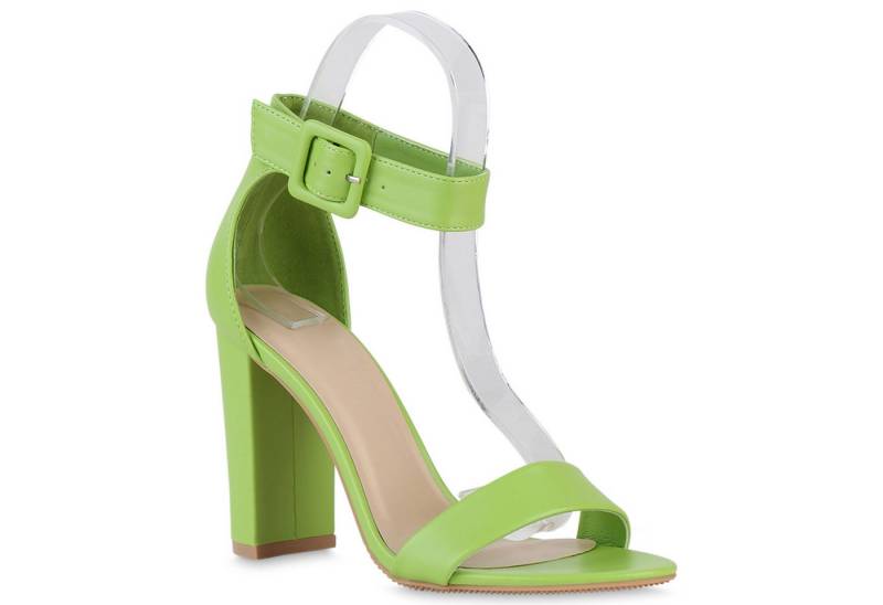 VAN HILL 840189 Riemchensandalette Damen Riemchensandaletten Sandaletten Elegante Basic Shoes von VAN HILL