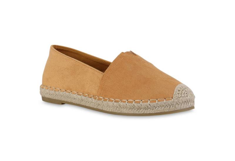 VAN HILL 840221 Espadrille Damen Slippers Espadrilles Sommer Bast Schlupf- von VAN HILL