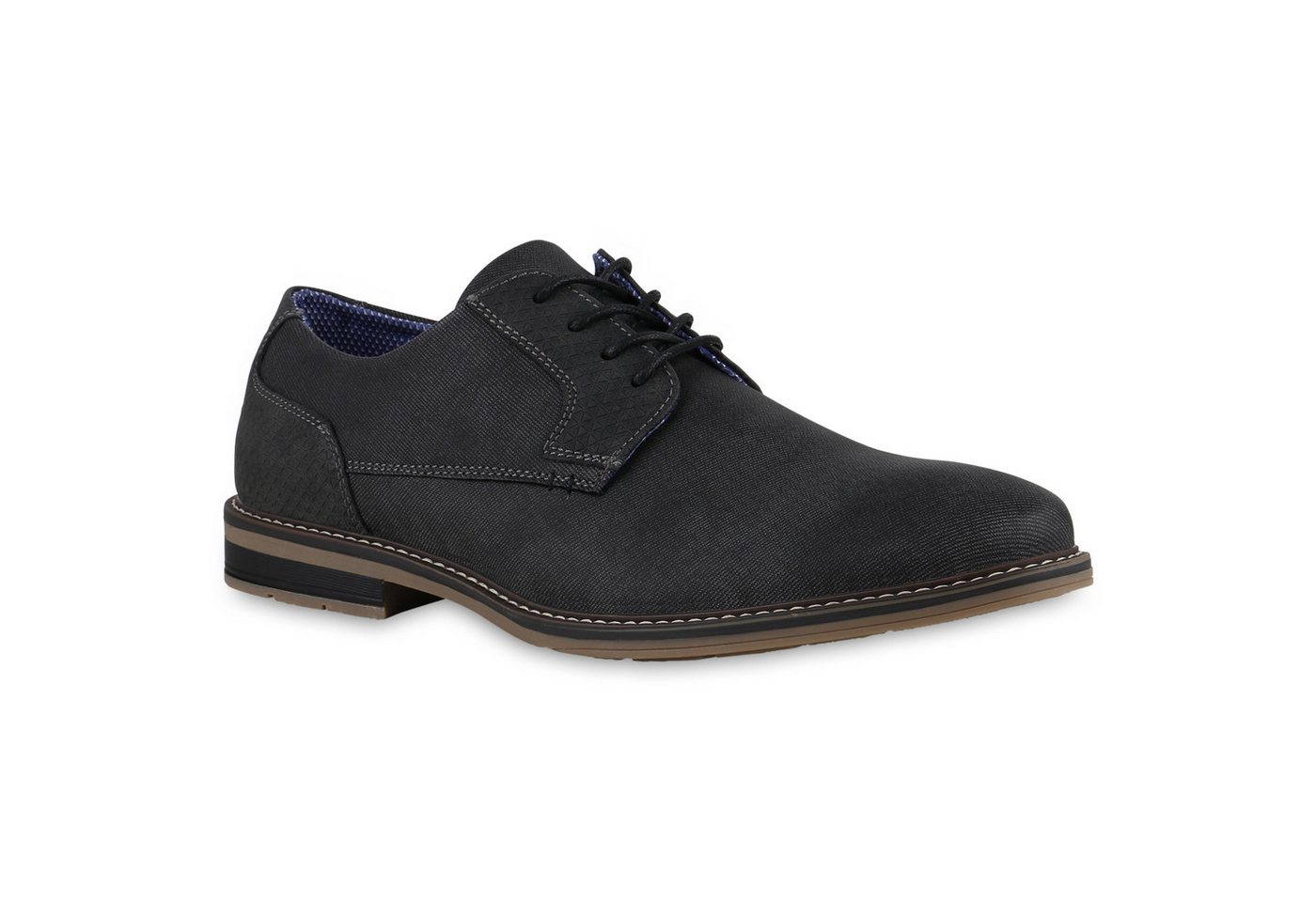 VAN HILL 840446 Budapester Herren Klassische Schnürer Halbschuhe Business Basic Schnür- von VAN HILL