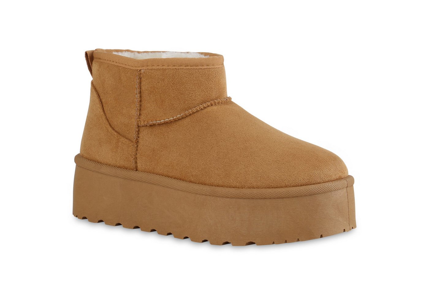 VAN HILL 840485 Plateaustiefelette Damen Warm Gefütterte Plateau Boots Stiefeletten VAN HILL 840485 Plateaustiefelette Damen Warm Gefütterte Plateau Boots Stiefeletten von VAN HILL