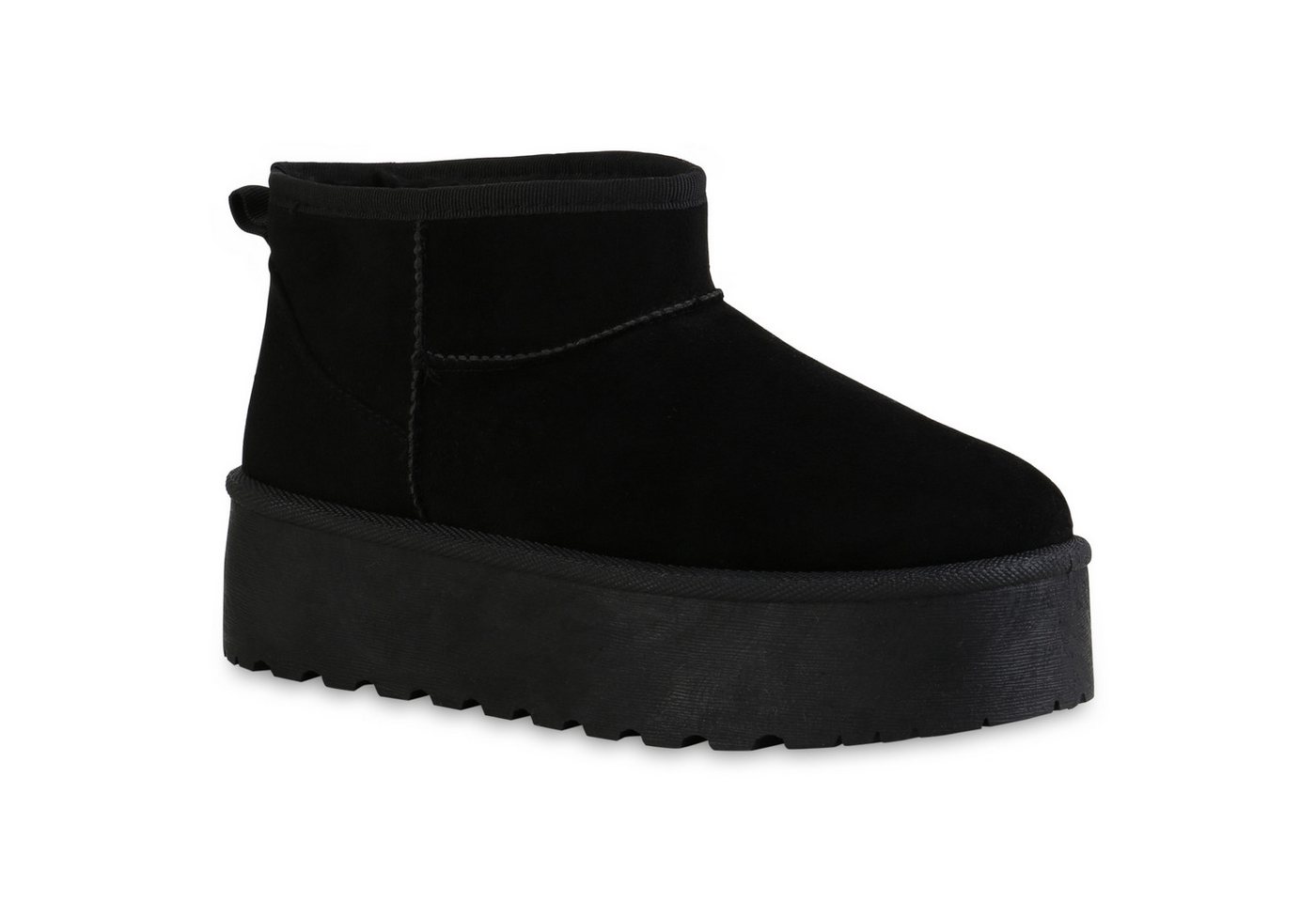 VAN HILL 840485 Plateaustiefelette Damen Warm Gefütterte Plateau Boots Stiefeletten VAN HILL 840485 Plateaustiefelette Damen Warm Gefütterte Plateau Boots Stiefeletten von VAN HILL