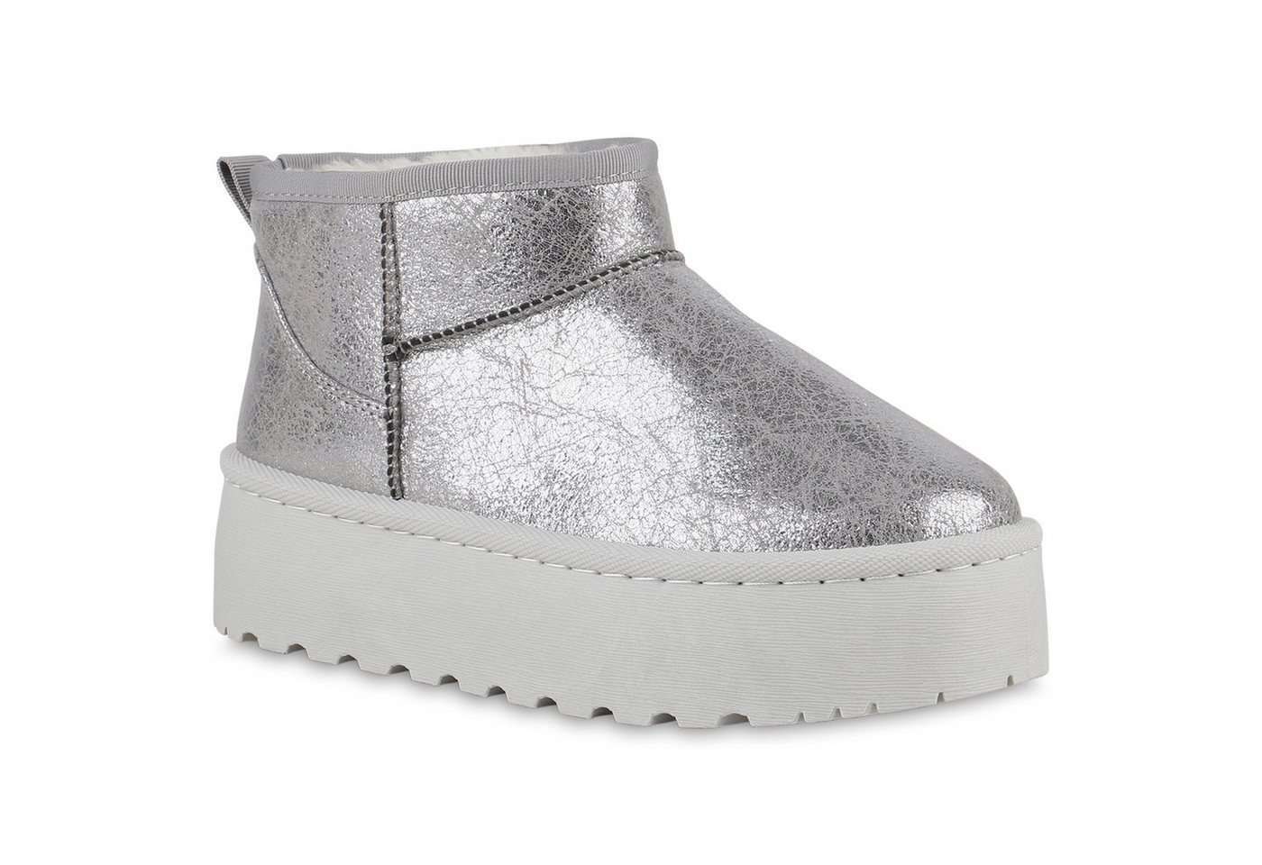 VAN HILL 840485 Plateaustiefelette Damen Warm Gefütterte Plateau Boots Stiefeletten VAN HILL 840485 Plateaustiefelette Damen Warm Gefütterte Plateau Boots Stiefeletten von VAN HILL