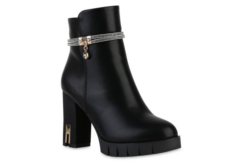 VAN HILL 840506 Stiefelette Damen Leicht Gefütterte Klassische Stiefeletten Strass VAN HILL 840506 Stiefelette Damen Leicht Gefütterte Klassische Stiefeletten Strass von VAN HILL