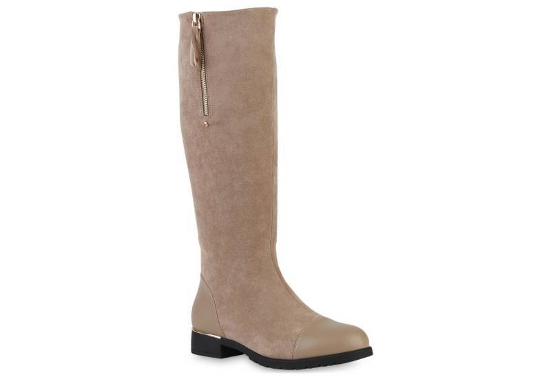 VAN HILL 840545 Stiefel Damen Leicht Gefütterte Klassische Stiefel Profil-Sohle von VAN HILL