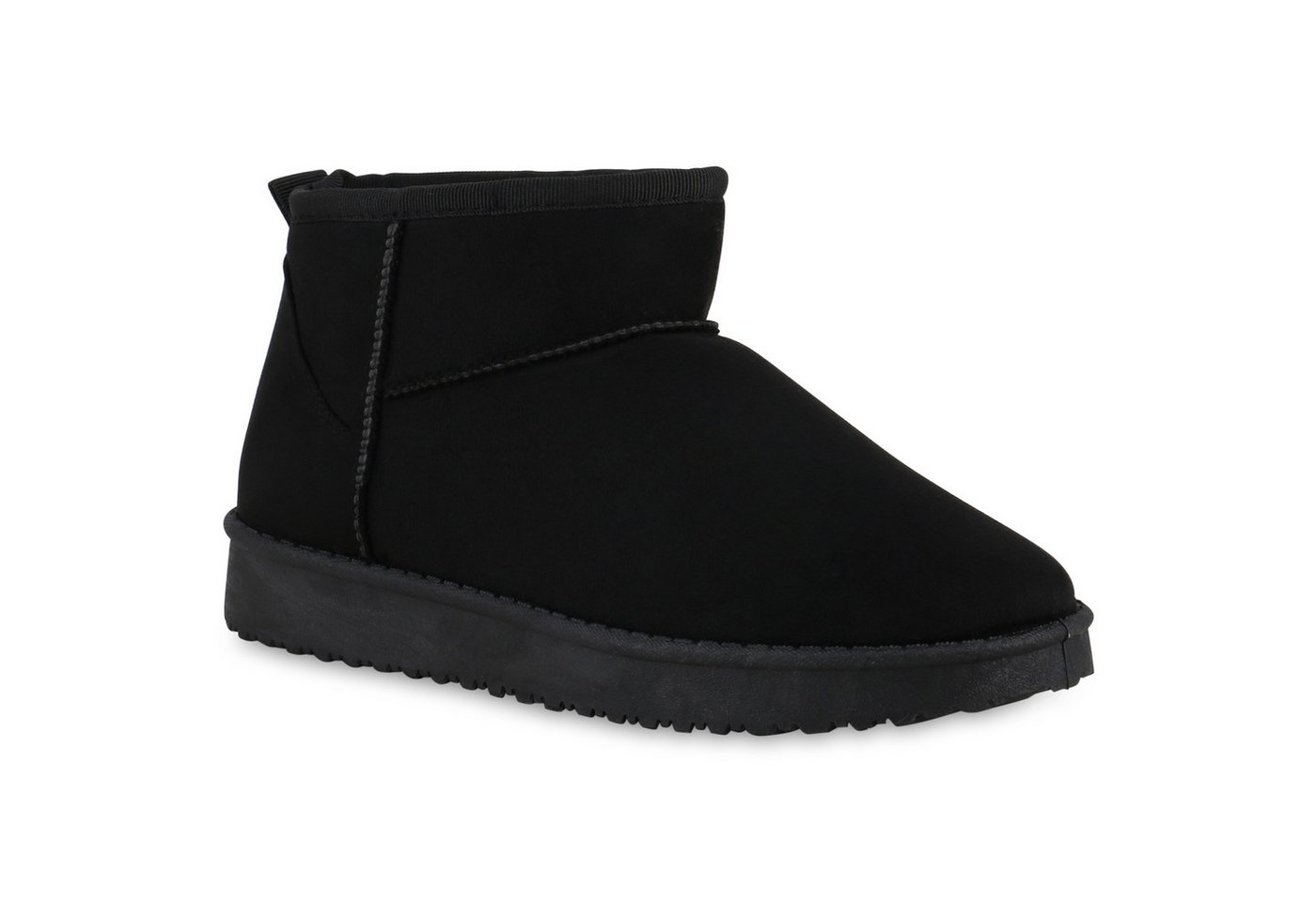VAN HILL 840658 Winterstiefelette Damen Warm Gefütterte Winter Boots Bequeme Profil-Sohle von VAN HILL