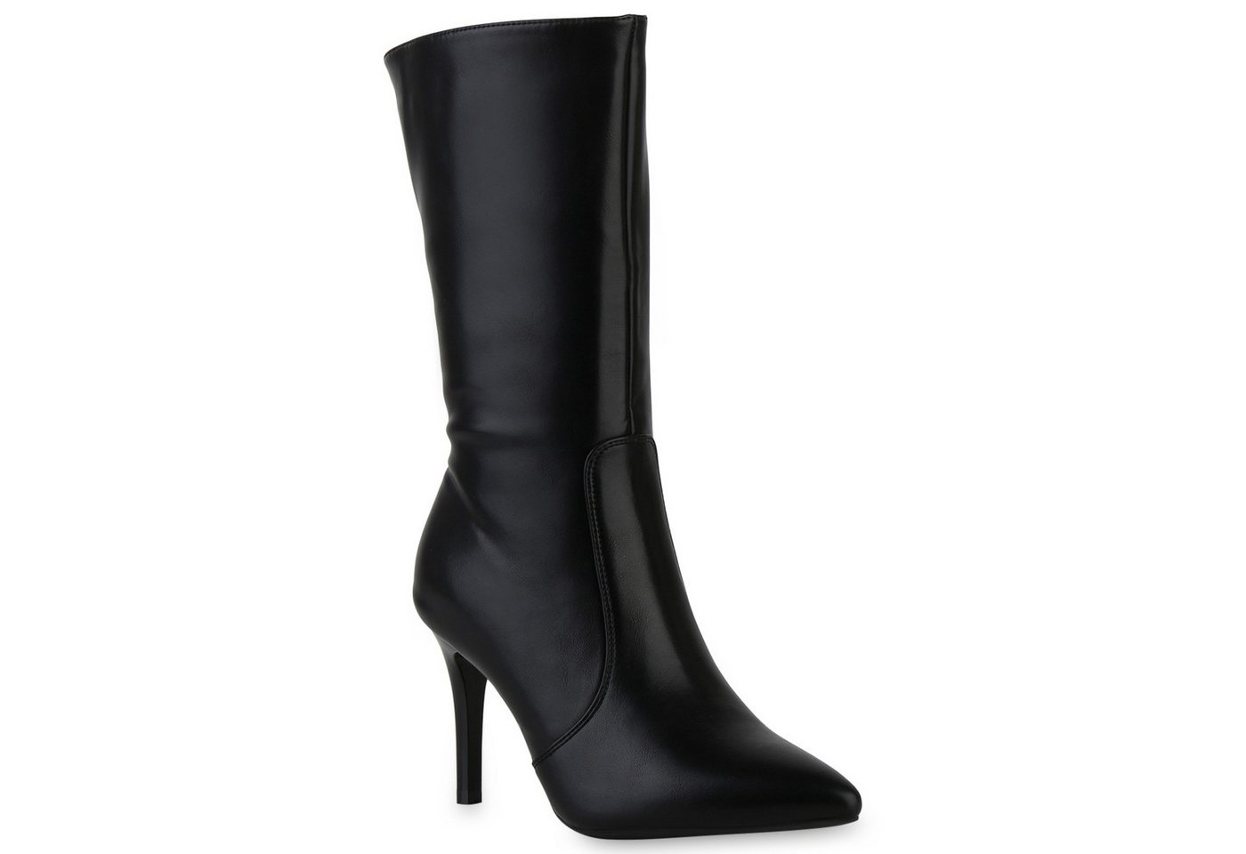 VAN HILL 840748 Stiefel Damen Klassische Stiefel Spitze Stiletto Basic von VAN HILL