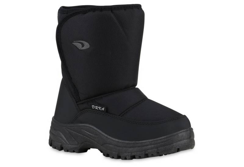 VAN HILL 840866 Winterstiefelette Kinder Warm Gefütterte Winter Boots Outdoor Profil-Sohle von VAN HILL